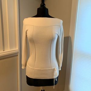 Trina Turk sweater in winter white